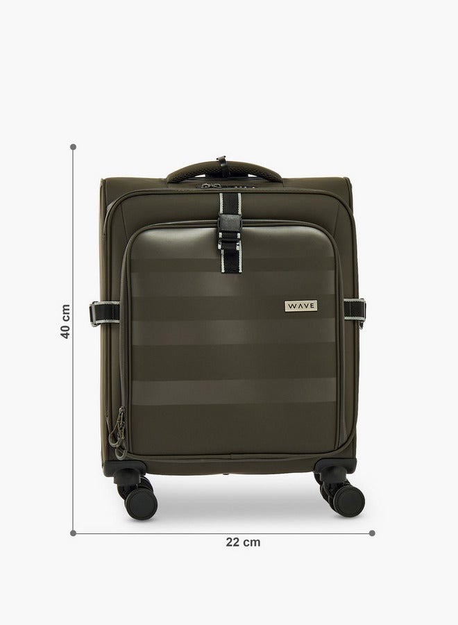 Wave Striped Softcase Trolley Bag With Retractable Handle - Image 2